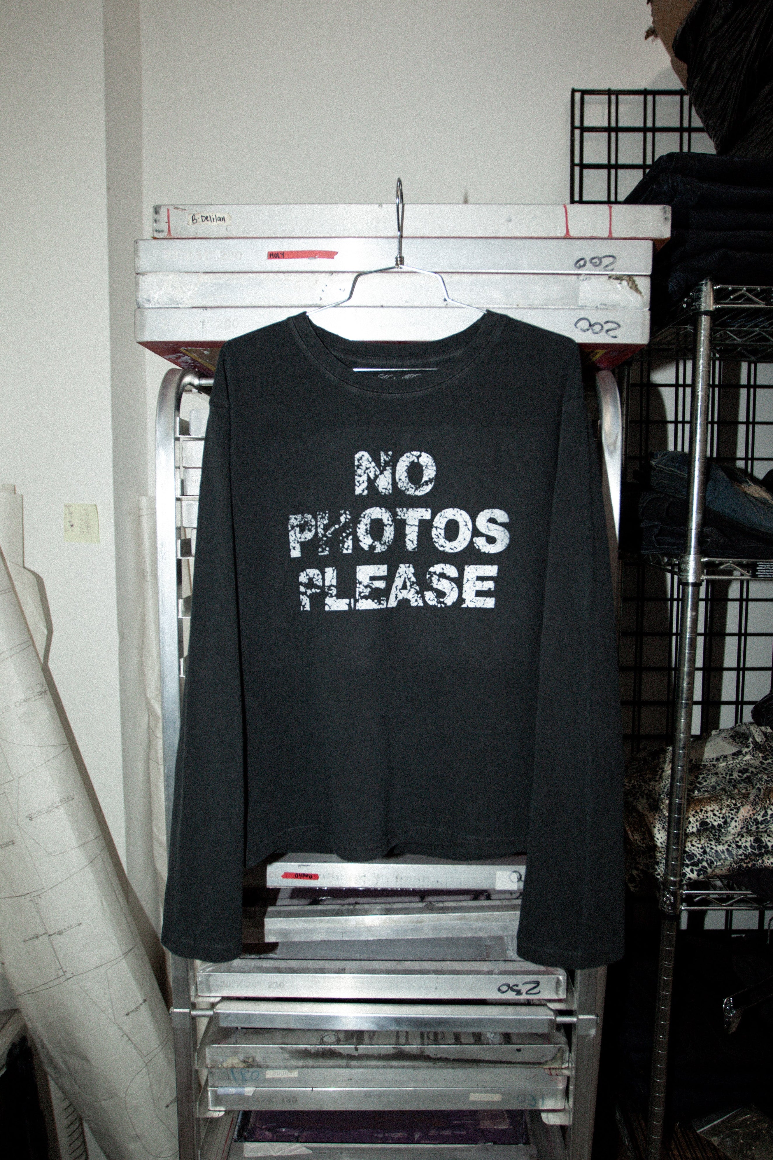 No Photos - Long Sleeve BLK