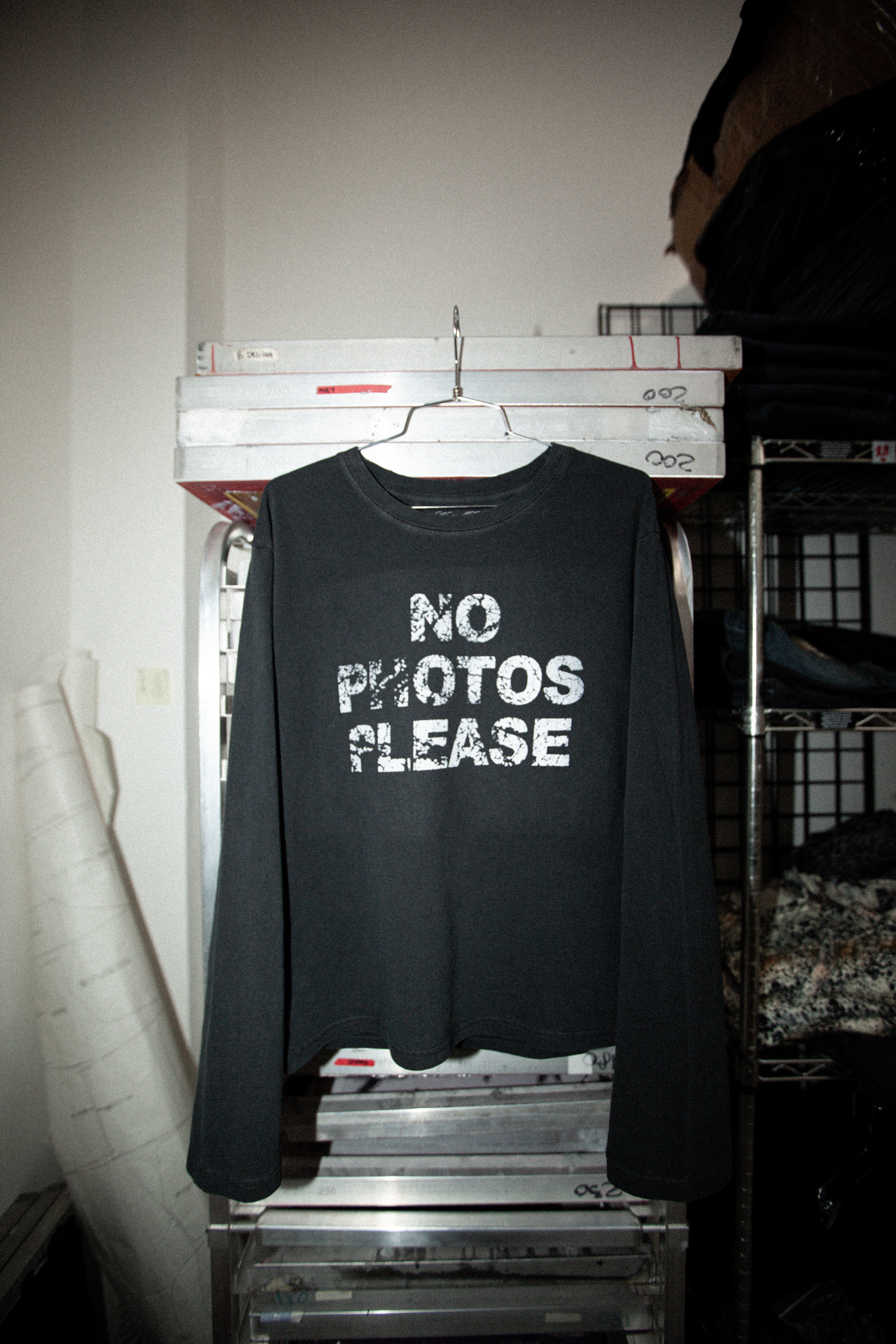 No Photos - Long Sleeve BLK