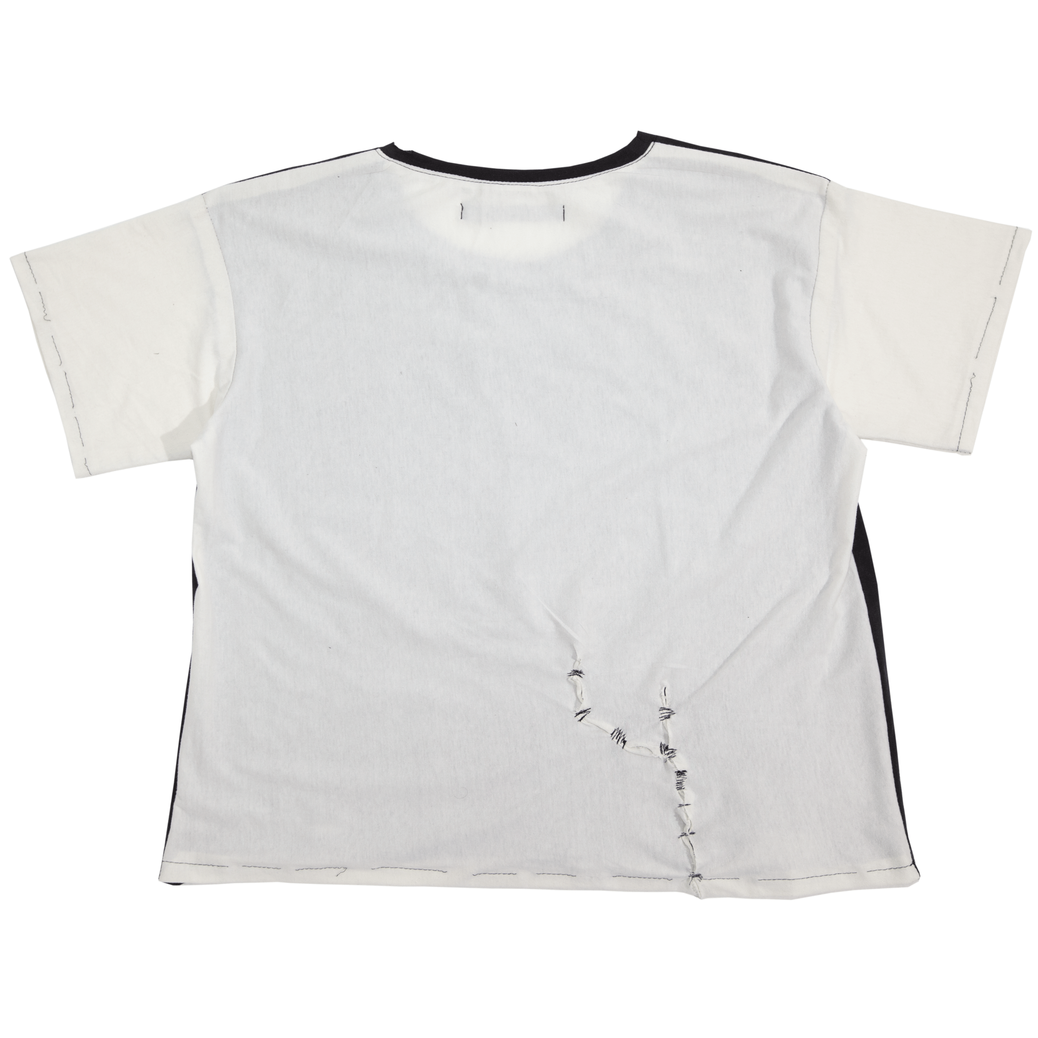 ALONE - CONTRAST TEE - Handmade Rust