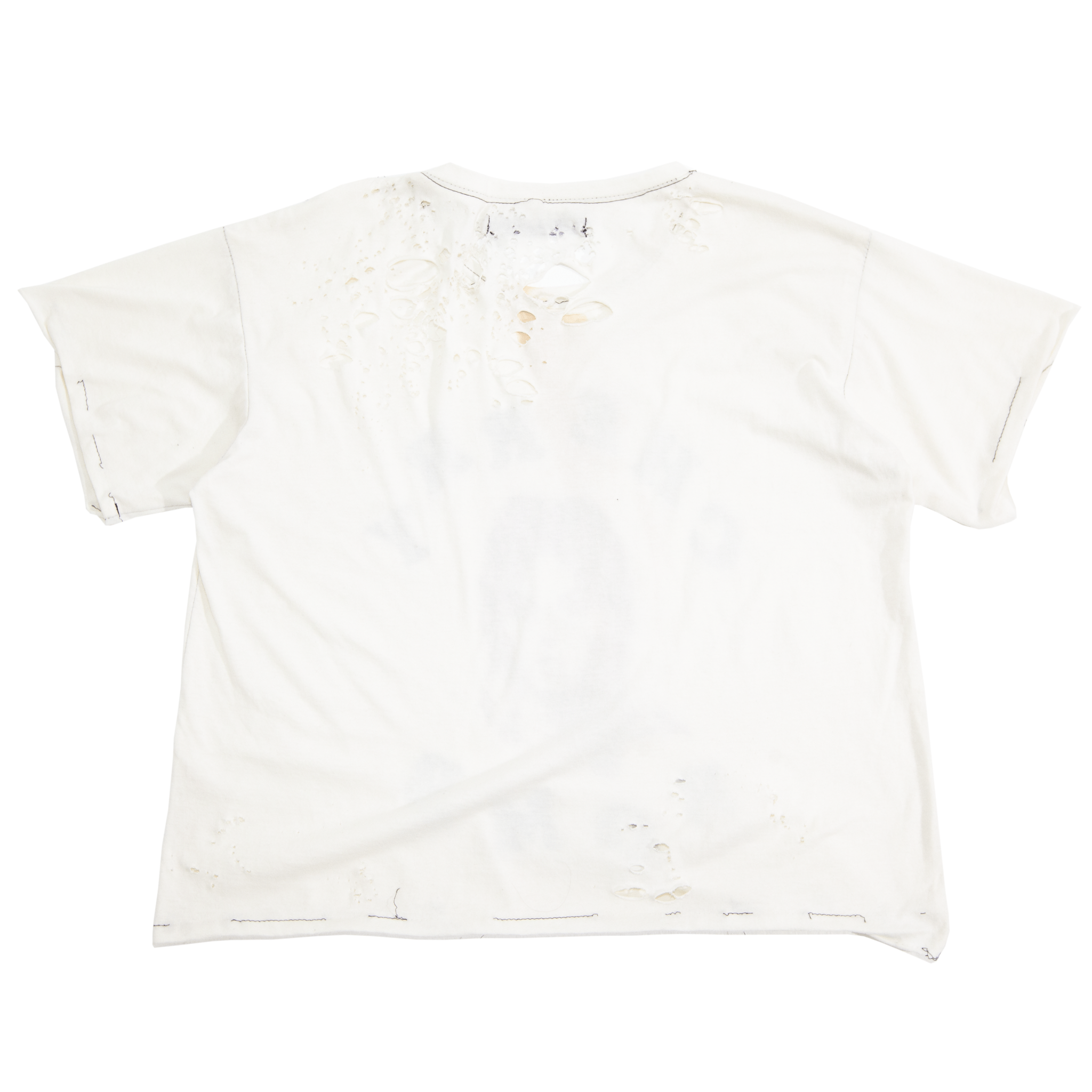 AMERICANO - VNTG WHITE TEE - Handmade Rust