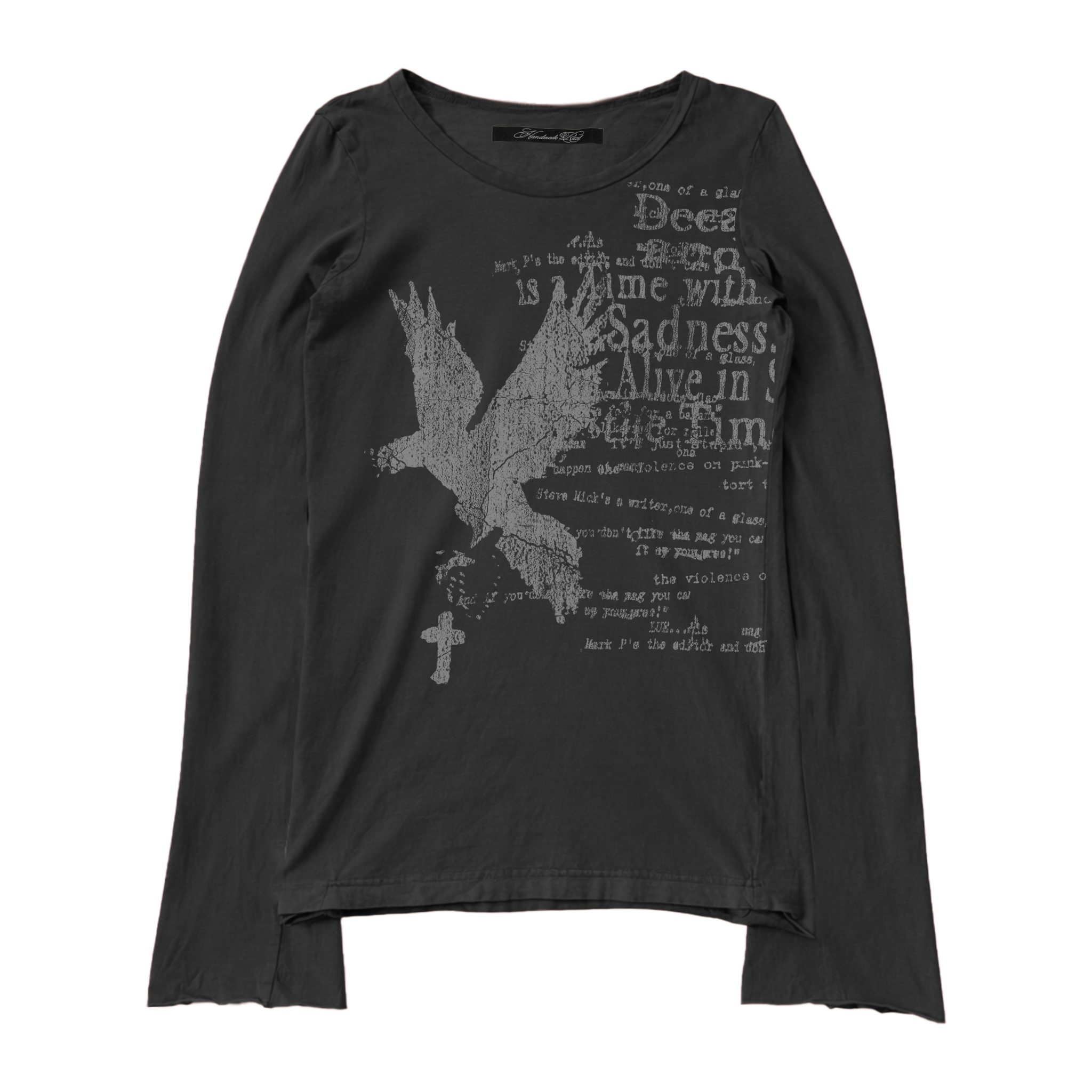 AMOR - LONG SLEEVE BLK - Handmade Rust