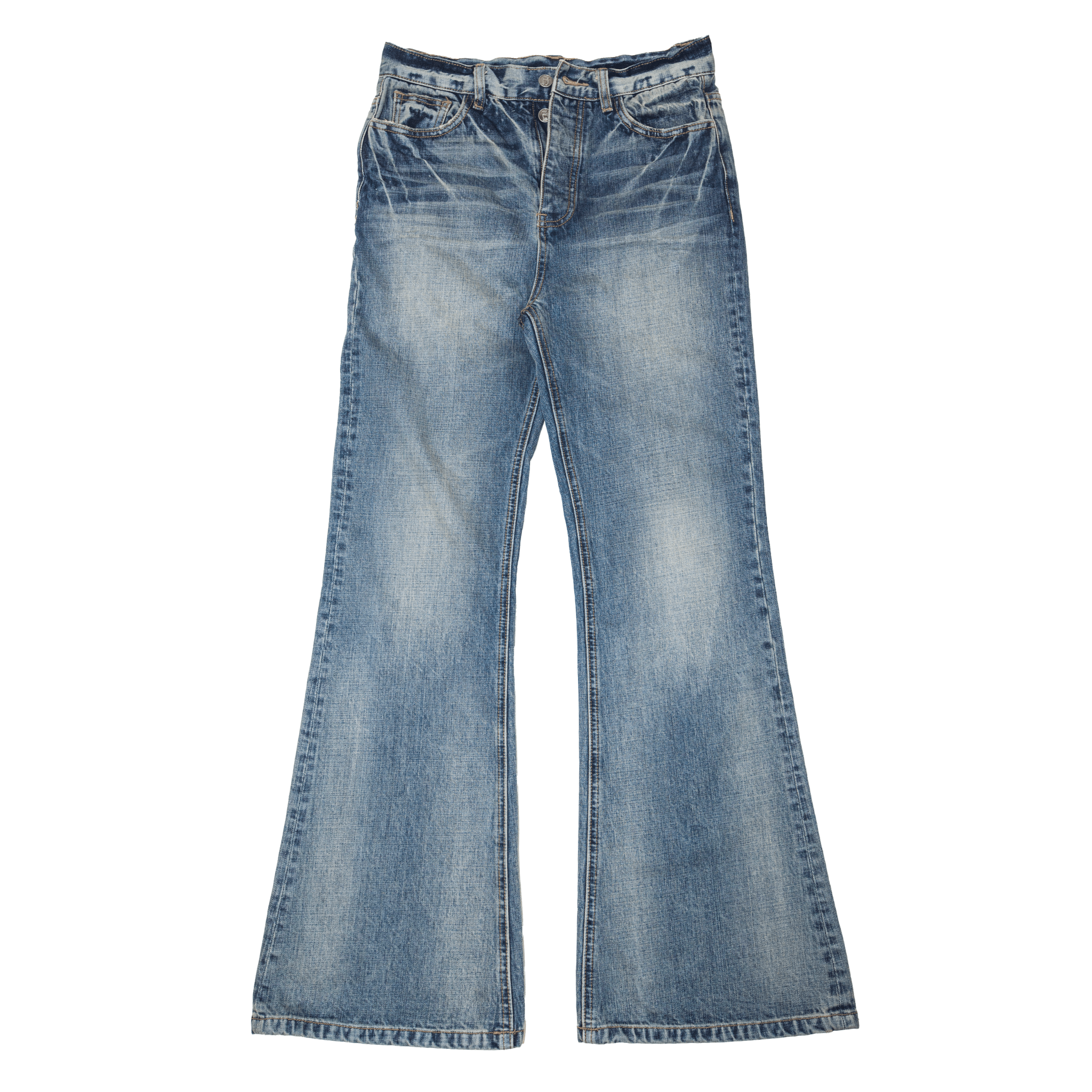 California Indigo - SELVEDGE CREEP DENIM - Handmade Rust