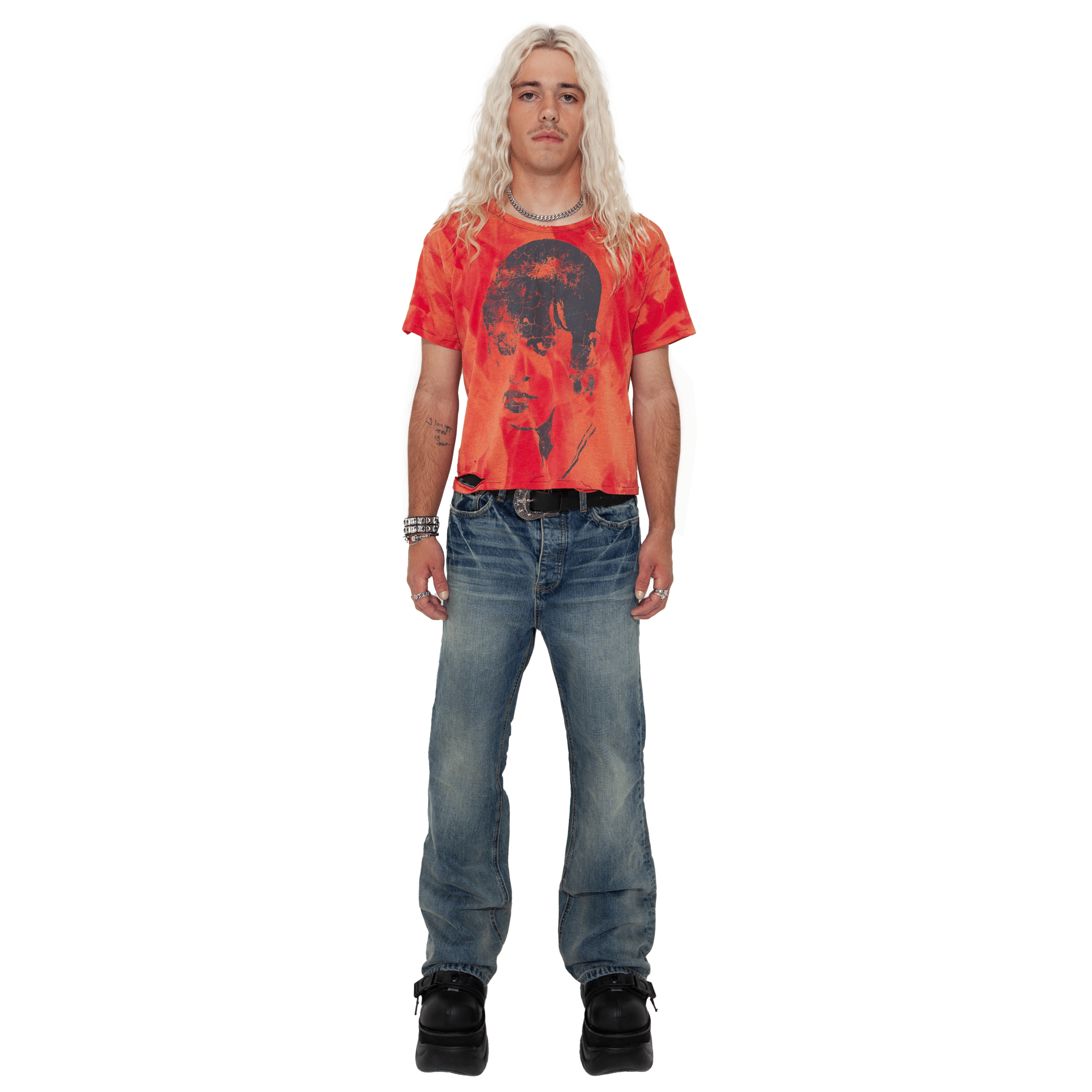 Delilah - Aged Red Tee - Handmade Rust