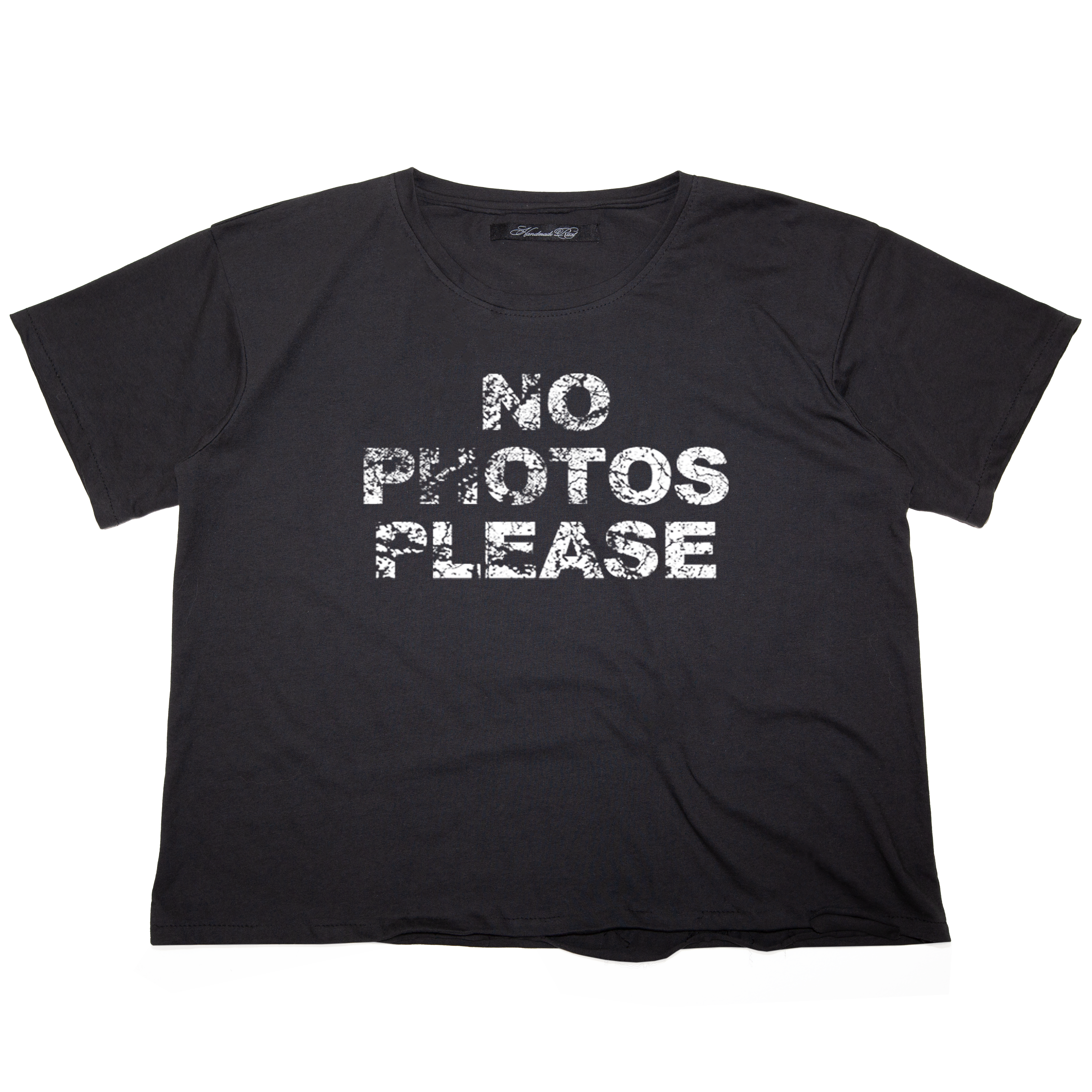 No Photos - VNTG blk TEE
