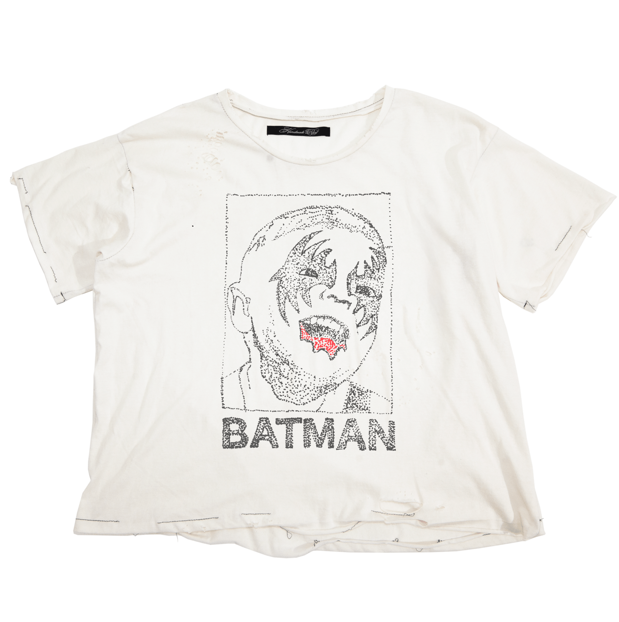 (DROPPING FRIDAY) BATMAN - VNTG WHITE TEE - Handmade Rust