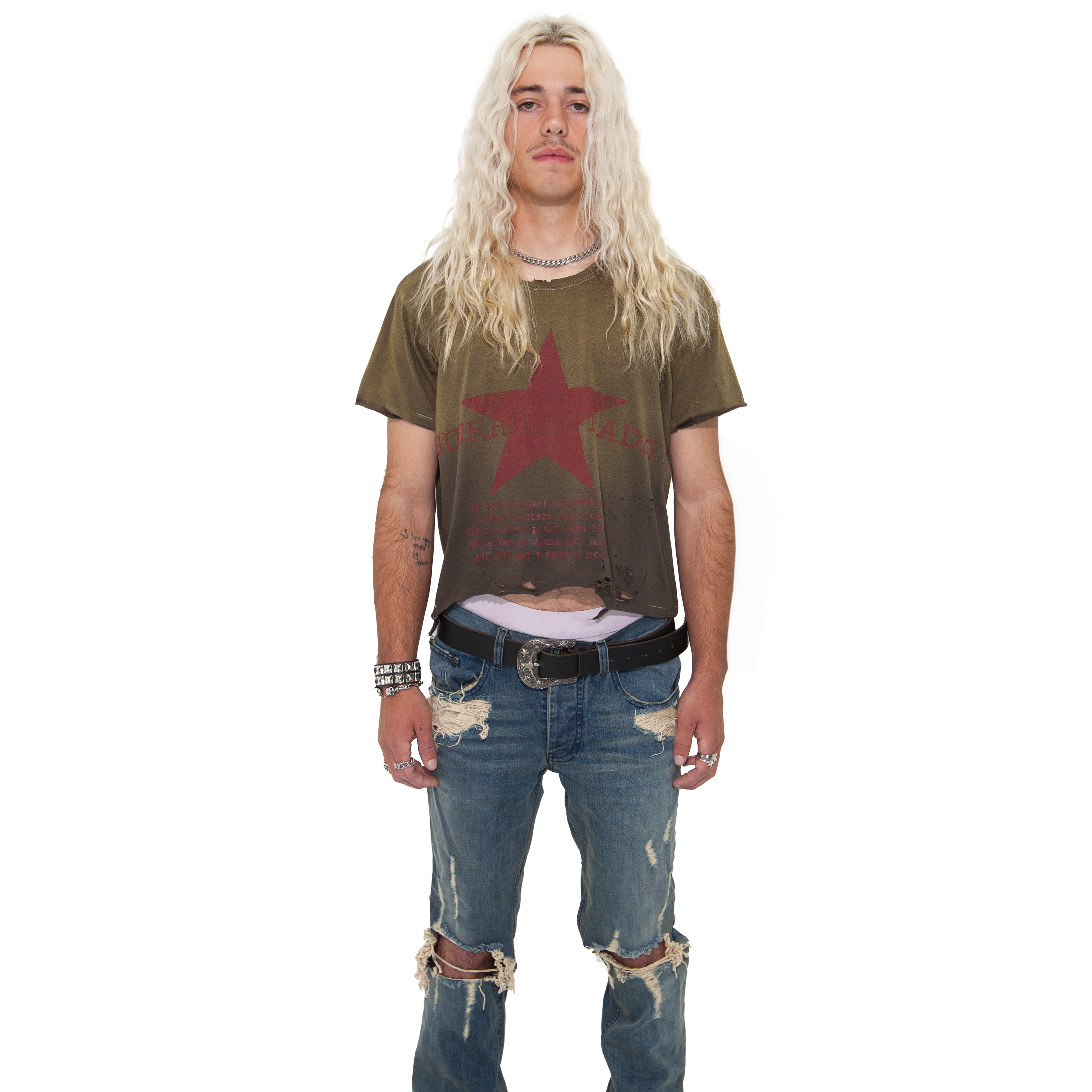 RADIO - AGED BROWN TEE