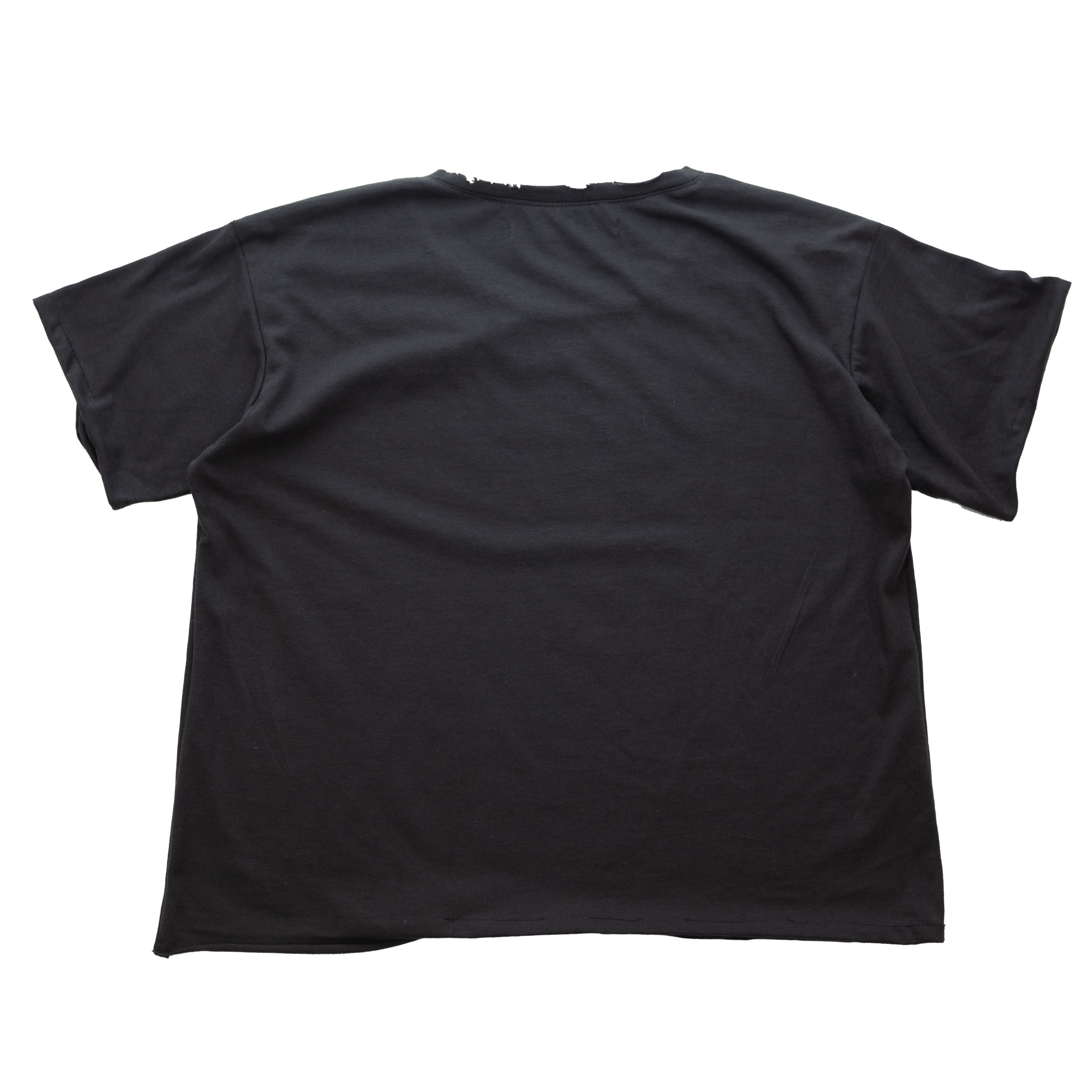 Radio - VNTG blk TEE - Handmade Rust
