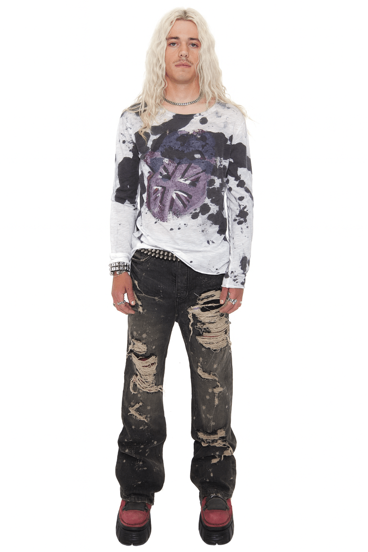 Hendrix BLK - SELVEDGE CREEP DENIM - Handmade Rust