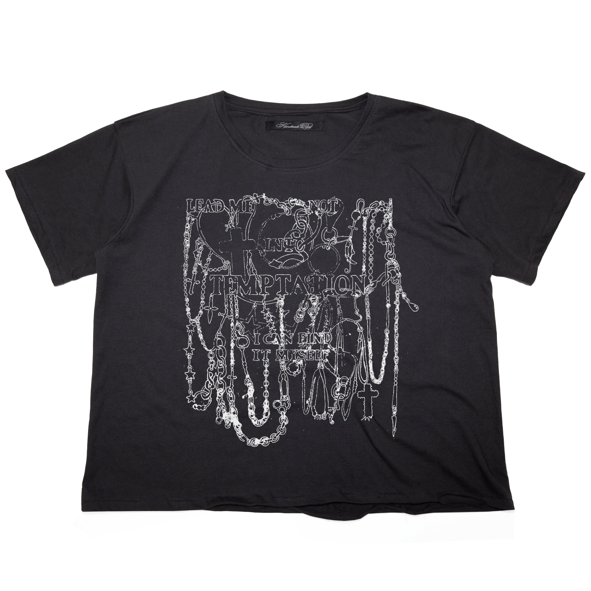 HOLY - TEE BLK - Handmade Rust