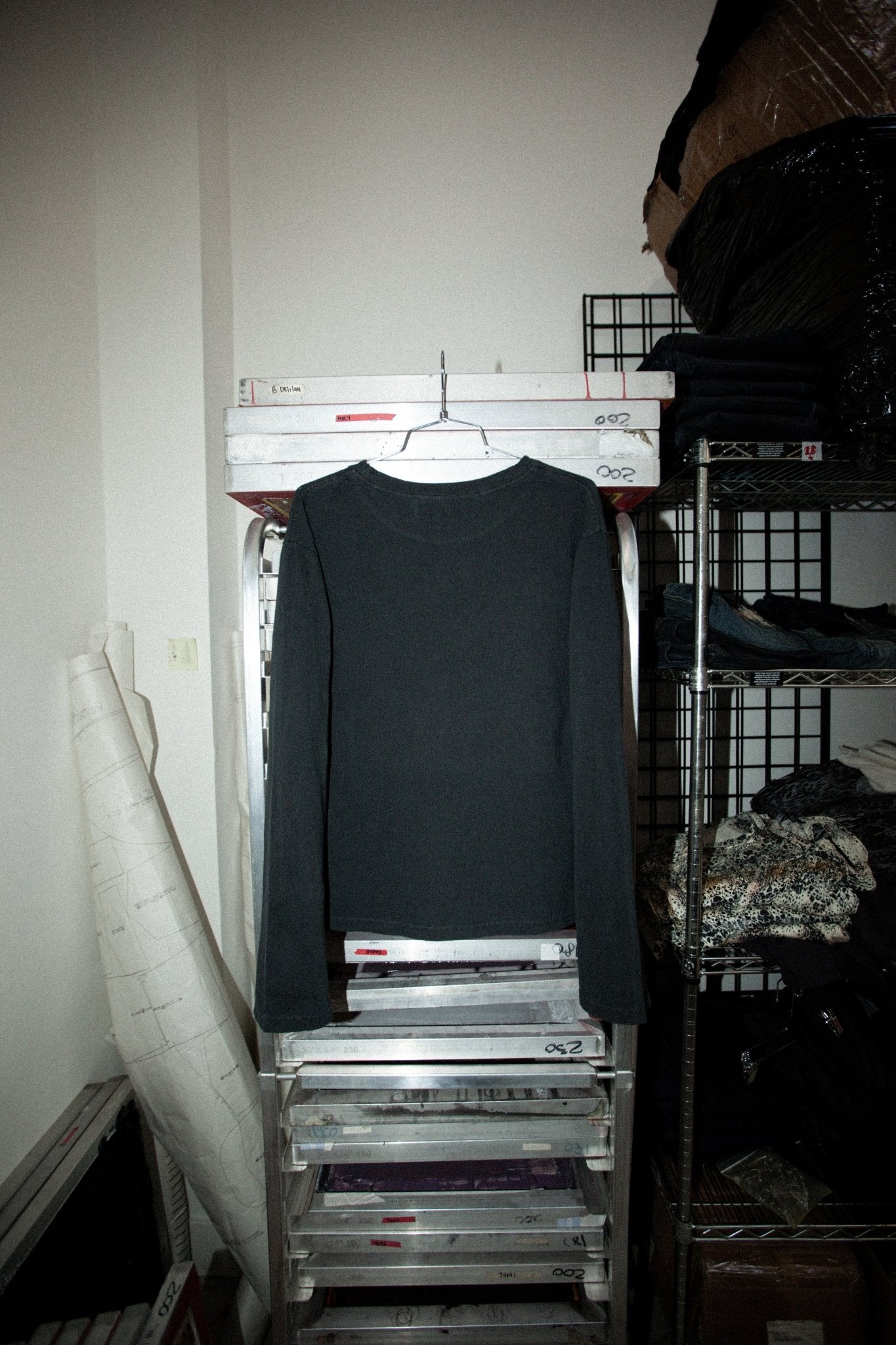 No Photos - Long Sleeve BLK - Handmade Rust