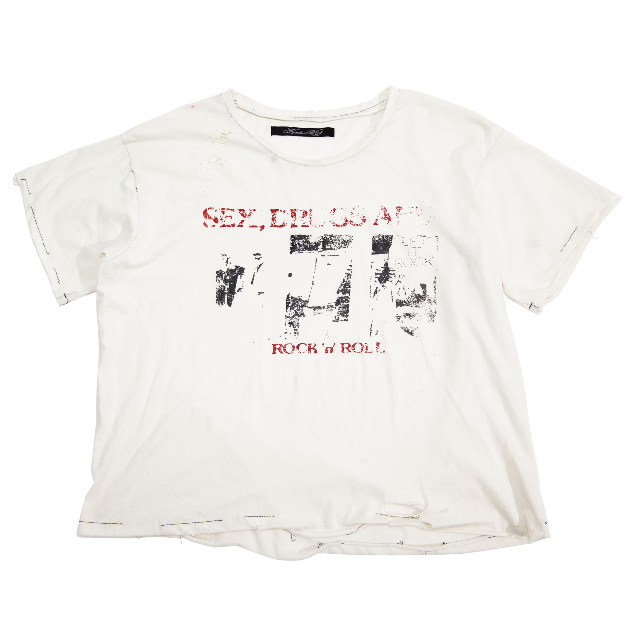 SDRR - VNTG WHITE TEE - Handmade Rust