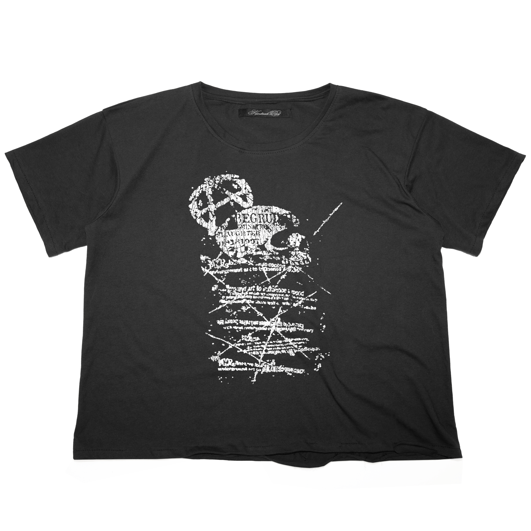 WIRE - TEE BLK - Handmade Rust